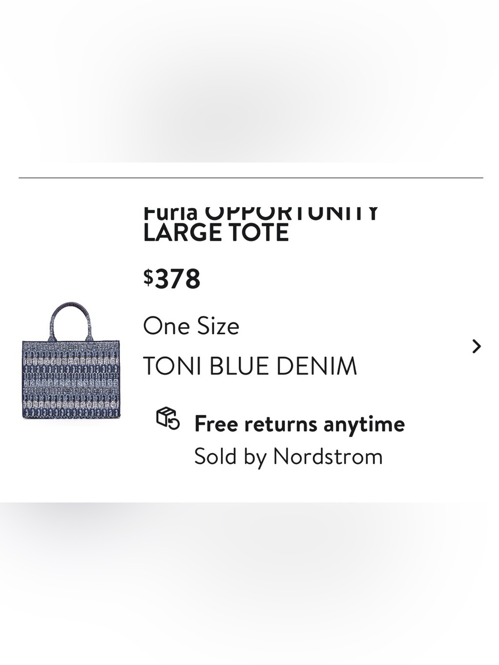 Furla Navy and Light Blue Jacquard Tote with Top Handles - Picture 11 of 11